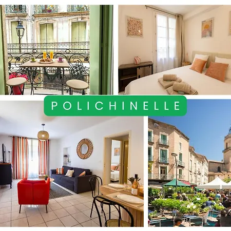 Polichinelle Hyper Centre - Wifi - Balcon & Parking Proche Pézenas