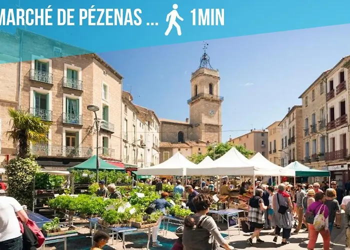 Polichinelle Hyper Centre - Wifi - Balcon & Parking Proche * Pézenas